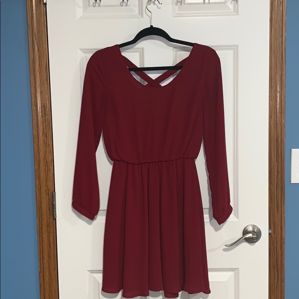 Maroon dress